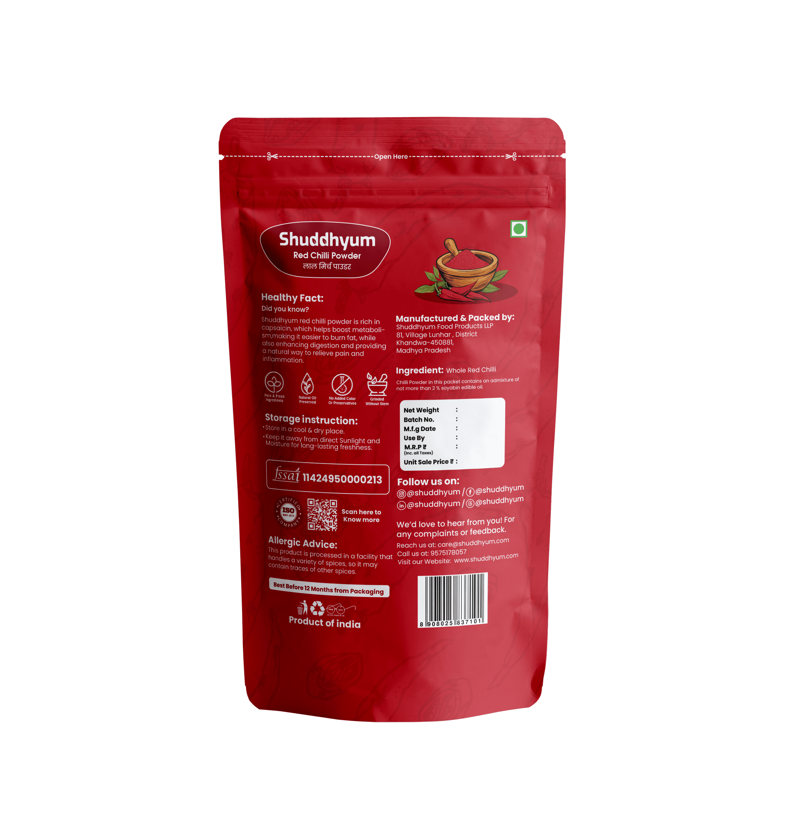 Red Chilli Powder (500 g) - Pack of 2 - Image 6